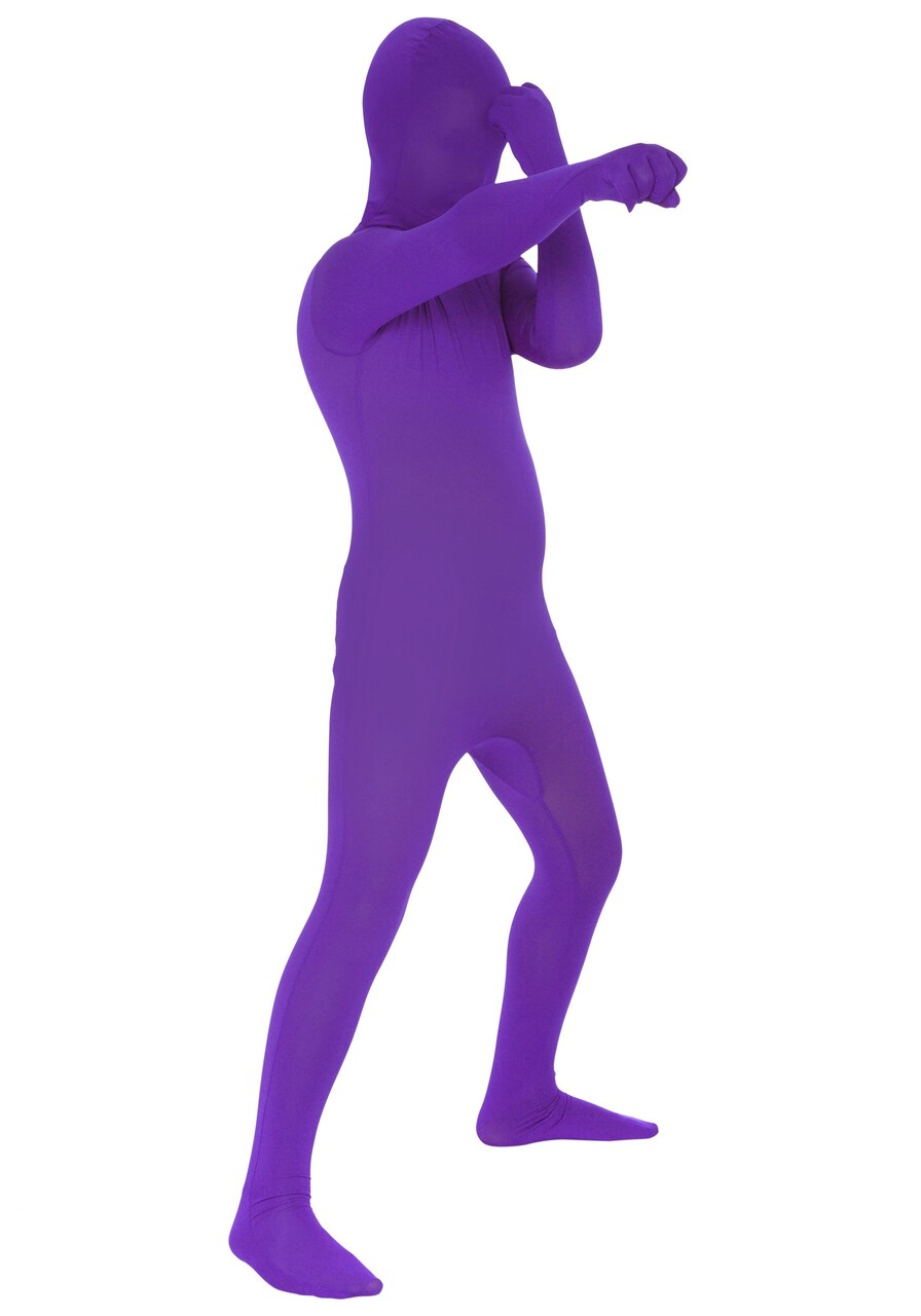 Morphcostumes Morphsuits Original Solid Purple Kids Halloween Costume - Large